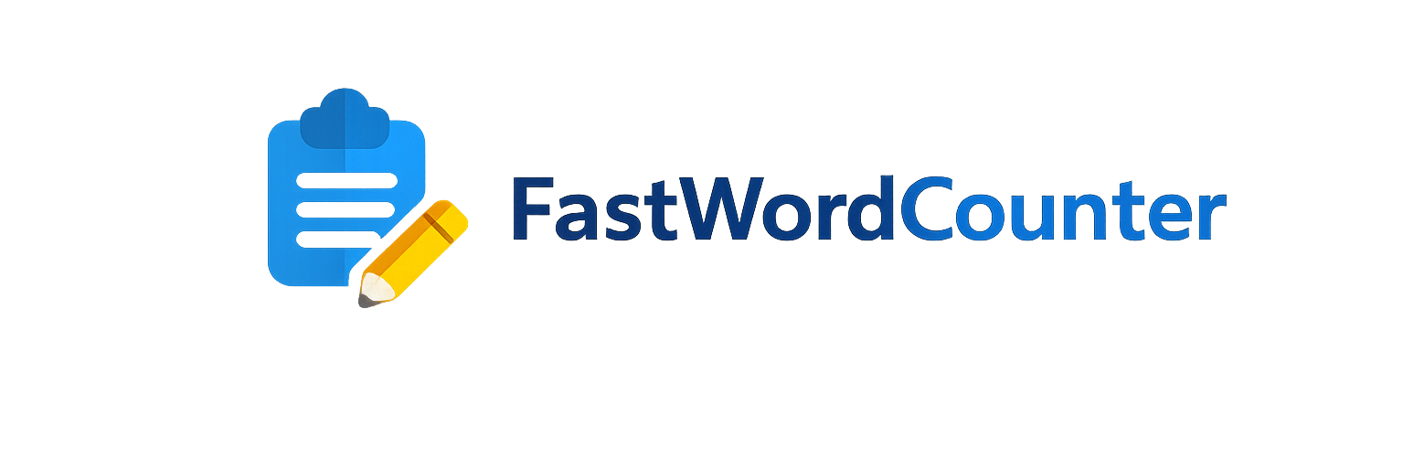 Free online word counter tool interface showing word and character count